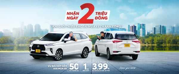 Giới Thiệu Mua Xe Toyota – Bác Tài Nhận Ngay 2 Triệu Đồng Tại Toyota Bắc Giang