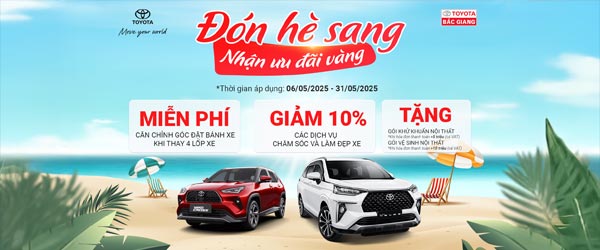 Khuyến Mãi Dịch Vụ Tháng 4 – Toyota Bắc Giang