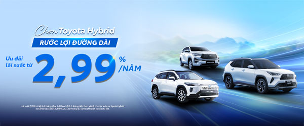 Ưu Đãi Lãi Suất Hấp Dẫn Từ 1,99%/Năm Khi Mua Xe Toyota Trong Tháng 04/2025