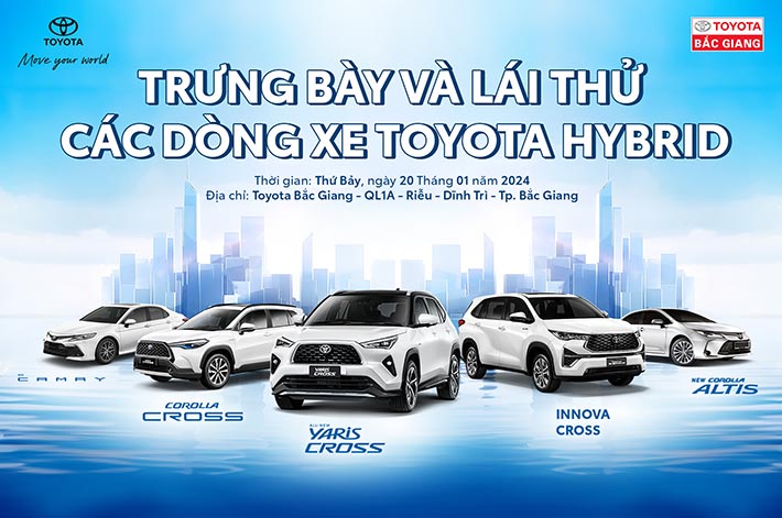 Sự kiện lái thử xe Hybrid tại Toyota Bắc Giang