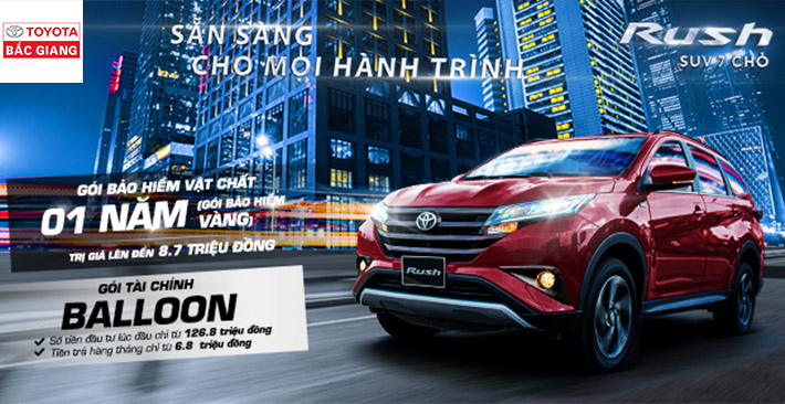 Ưu đãi tháng 12 - Sở hữu Toyota Rush chỉ từ 126,8 triệu đồng