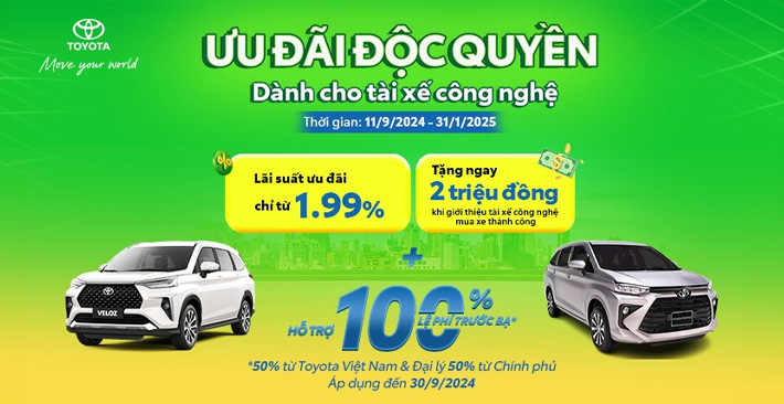 ƯU ĐÃI DÀNH RIÊNG CHO TÀI XẾ CÔNG NGHỆ (GRAB & BE)