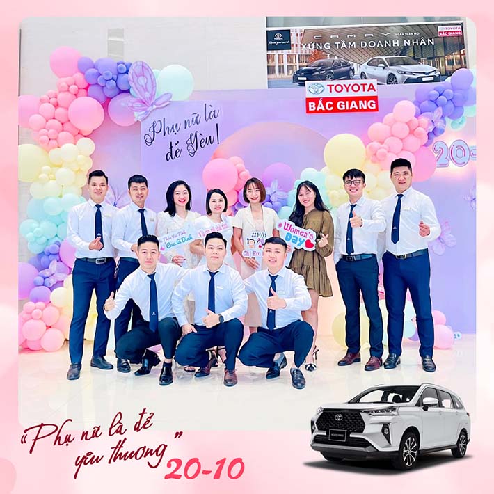 Toyota Bắc Giang Tôn Vinh Phái Đẹp Trong Ngày 20/10/2022