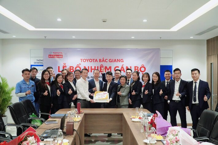 Lễ công bố bổ nhiệm các cán bộ tại Toyota Bắc Giang