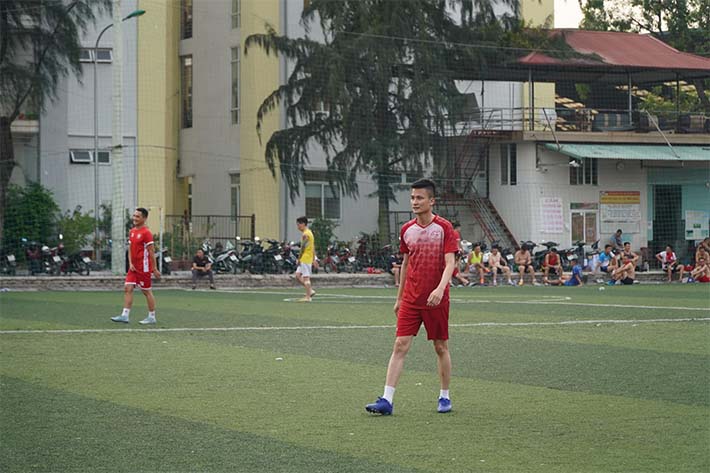 Toyota Bắc Giang giao hữu bóng đá với Vietcombank Bắc Giang