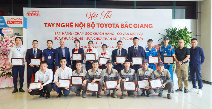 TOYOTA BẮC GIANG TỔ CHỨC THÀNH CÔNG HỘI THI TAY NGHỀ NỘI BỘ NĂM 2025