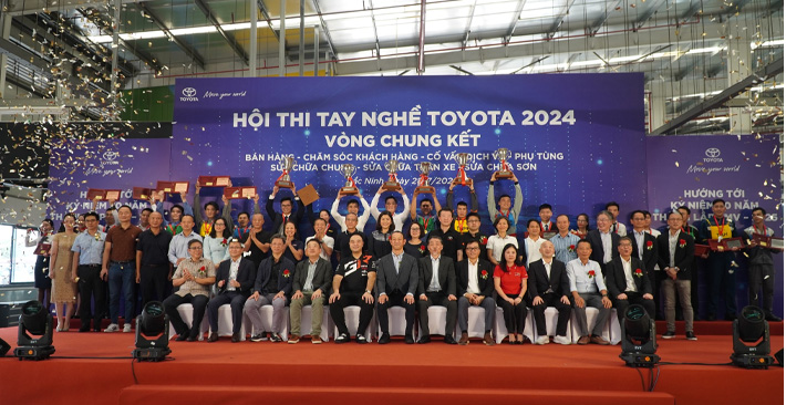 Toyota Bắc Giang khẳng định chất lượng nhân sự trong hội thi tay nghề Toyota 2024