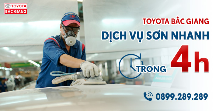 Dịch Vụ Sơn Nhanh Tại Toyota Bắc Giang