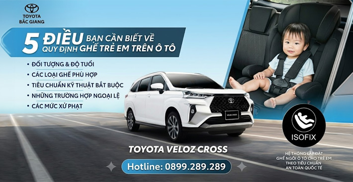 5 điều cần biết về quy định ghế trẻ em trên ô tô từ 01/07/2026