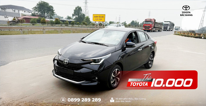 TOYOTA BẮC GIANG CẬP BẾN CHIẾC XE THỨ 10.000 SAU 6 NĂM HOẠT ĐỘNG