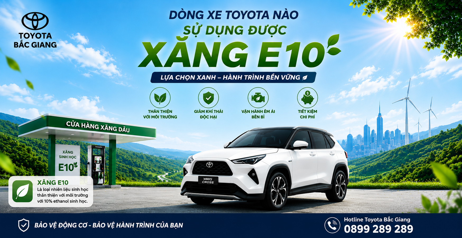Dừng bán xăng RON95 - Những điều cần biết về xăng E10 mà chủ xe Toyota cần lưu ý.