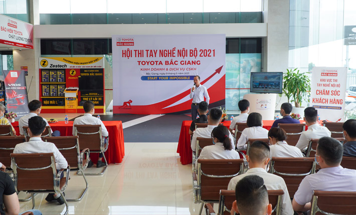 Toyota Bắc Giang tổ chức Hội thi tay nghề nội bộ năm 2021, nâng cao chất lượng đội ngũ nhân viên