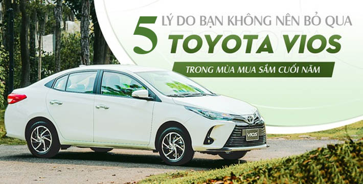 5 lý do nên mua xe Toyota Vios 1.5G số tự động