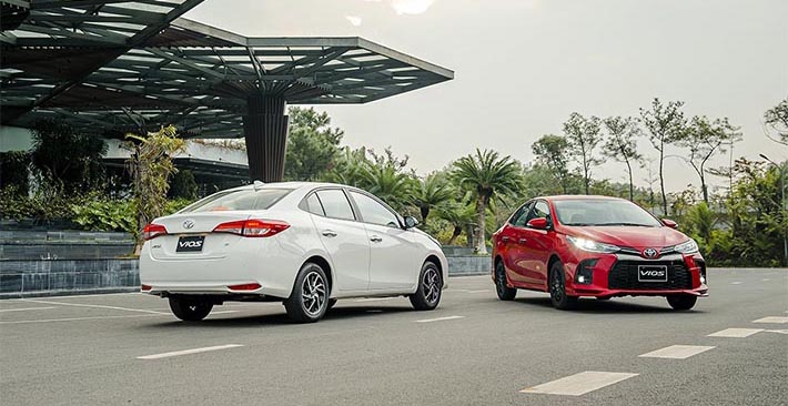Các phiên bản Toyota Vios mới nhất hiện nay 2021 và giá bán