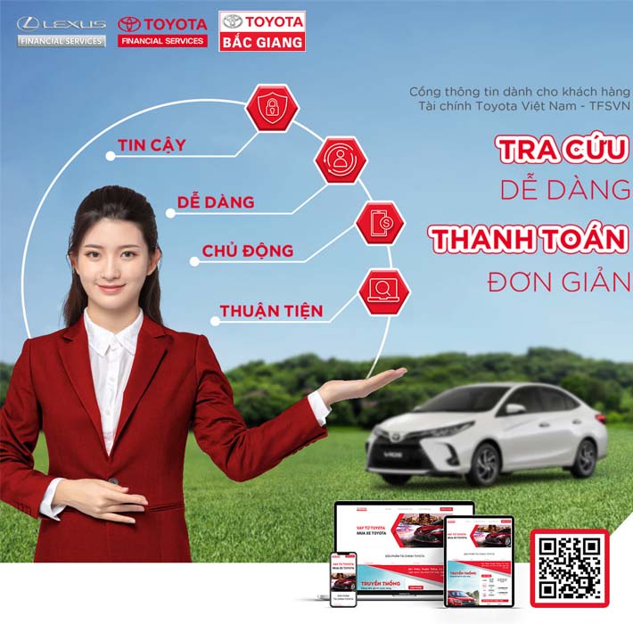 Mua trả góp Toyota Vios lãi suất thấp tại Toyota Bắc Giang