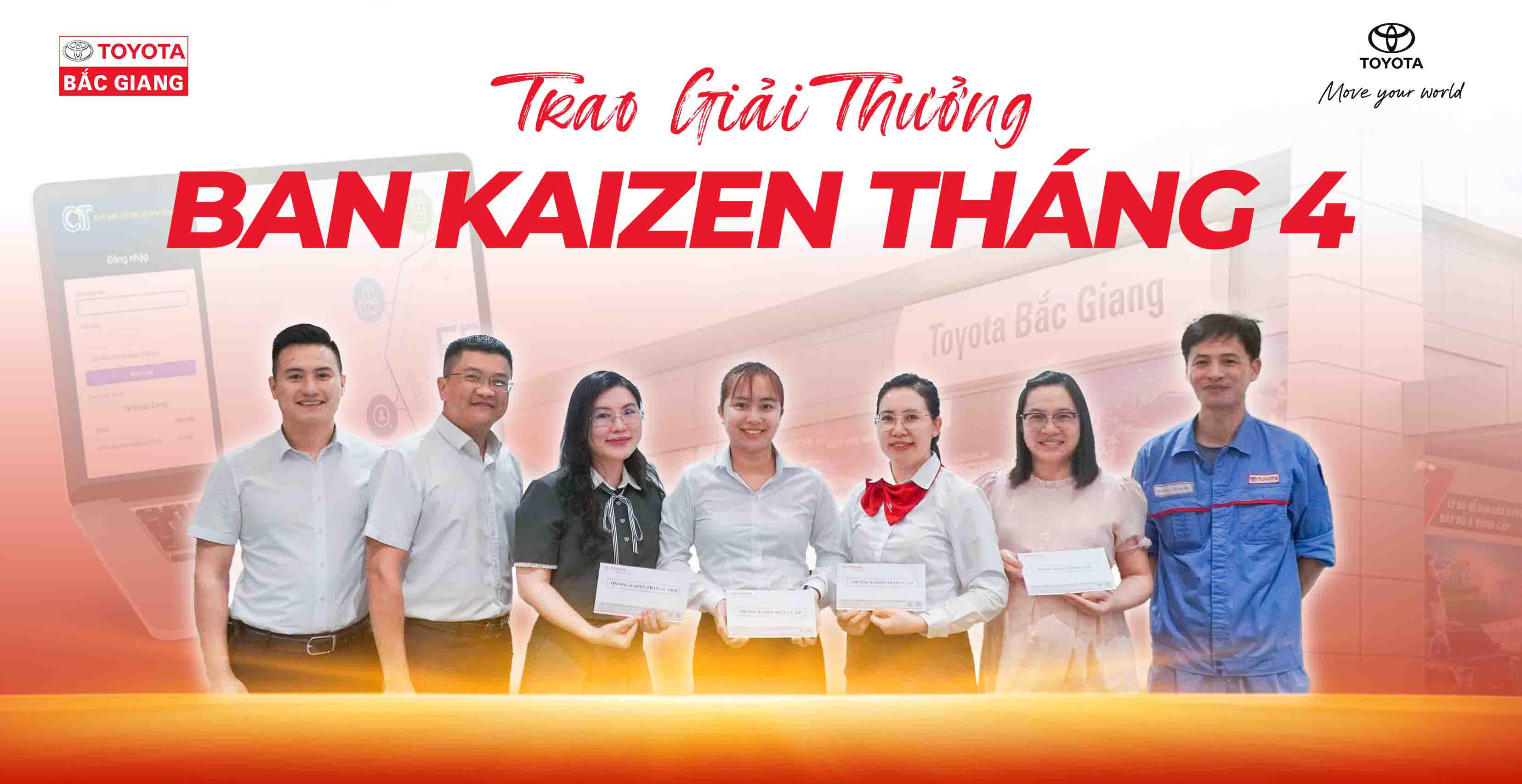  Toyota Bắc Giang Trao Thưởng Ban Kaizen Tháng 04/2025