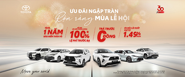 Cơ hội sở hữu xe Toyota với mức hỗ trợ lên đến 153 triệu đồng