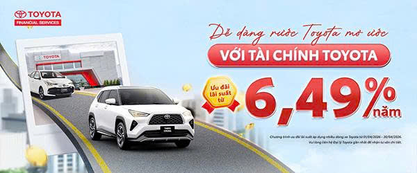 Ưu đãi lãi suất vay mua xe Toyota tháng 04/2026 – Cơ hội sở hữu xe dễ dàng