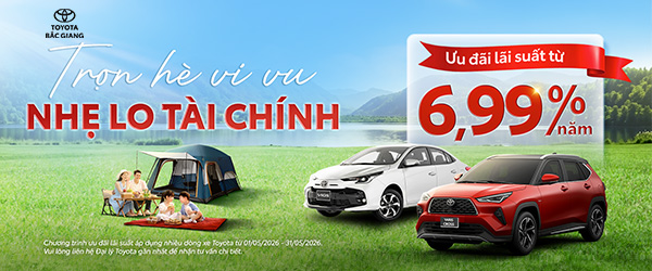 Ưu đãi lãi suất vay mua xe Toyota tháng 05/2026 – Cơ hội sở hữu xe dễ dàng