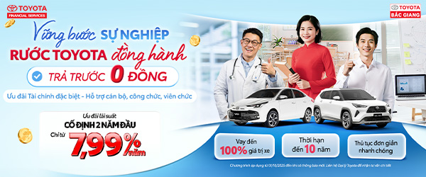 Cơ hội vàng sở hữu xe Toyota với 0 đồng trả trước