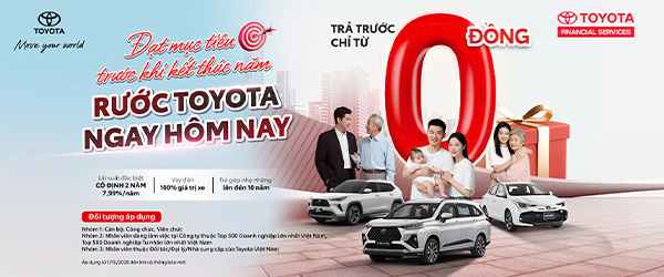 Cơ hội vàng sở hữu xe Toyota với 0 đồng trả trước