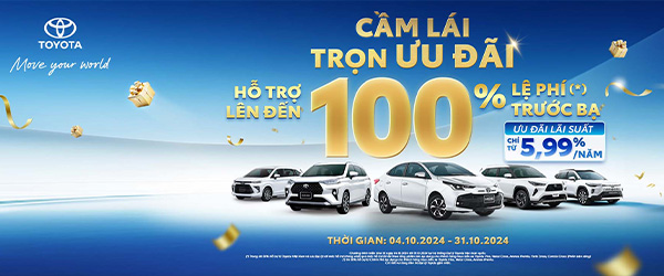 ƯU ĐÃI ĐẶC BIỆT KHI MUA XE TOYOTA TRONG THÁNG 10/2024