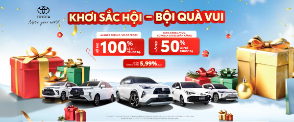 ƯU ĐÃI ĐẶC BIỆT KHI MUA XE TOYOTA TRONG THÁNG 12/2024