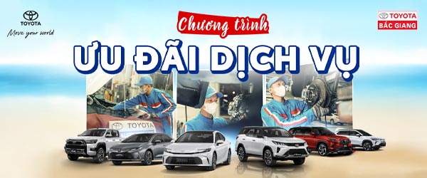 Khuyến Mãi Dịch Vụ Tháng – Toyota Bắc Giang