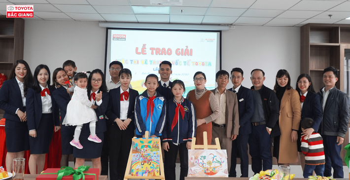 Toyota Bắc Giang tổ chức lễ trao giải cuộc thi vẽ tranh quốc tế 
