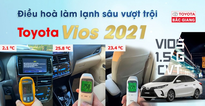 Lý giải vì sao điều hoà Toyota Vios 2021 vượt trội?