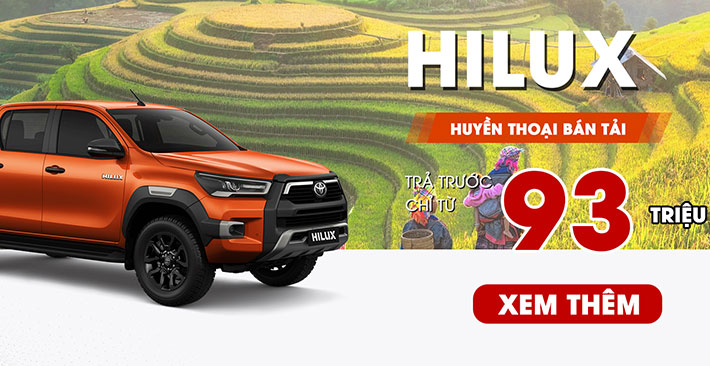 Ưu đãi Hilux tháng 8: Nhận xe chỉ từ 93 triệu đồng